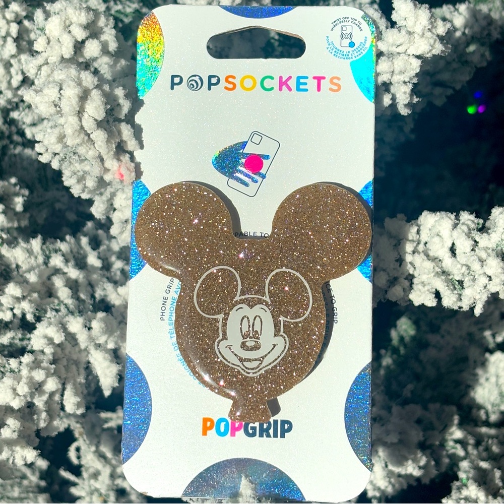 Gold Mickey Balloon PopSocket